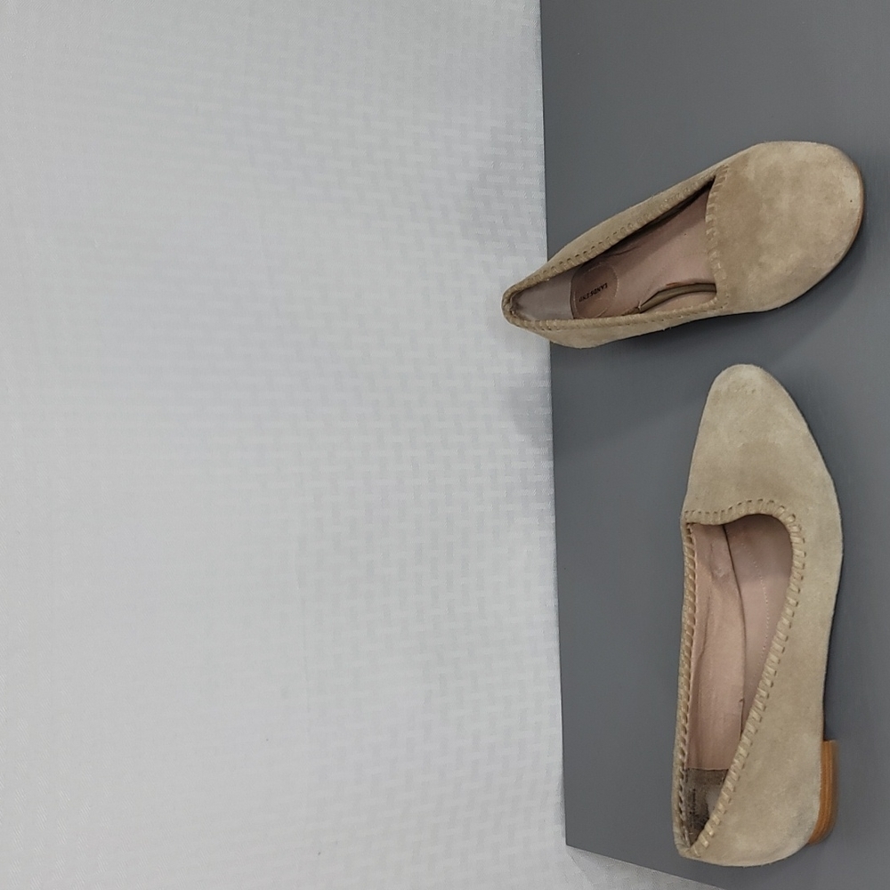 Lands' End suede shoes with Whipstitch detail size 7 great condition
